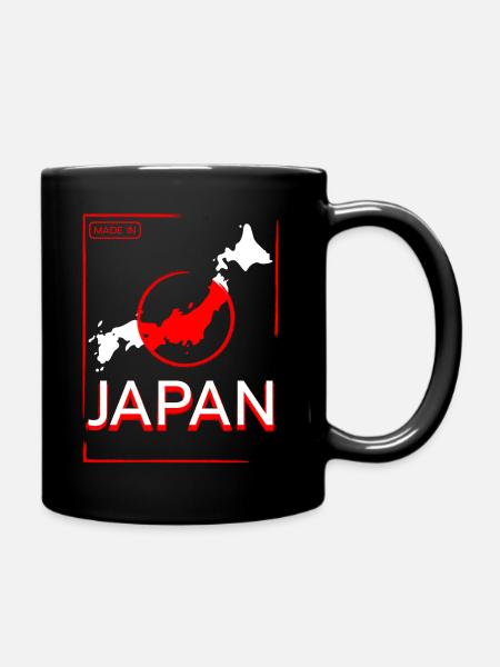 Japon idée cadeau drapeau japonais japonais - Mug uni - noir