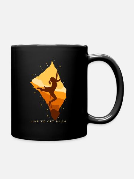 Bouldering - Full Colour Mug - black