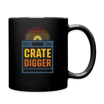 Crate Digger - LP Vinyle Collector Gift - Mug uni - noir - Droite