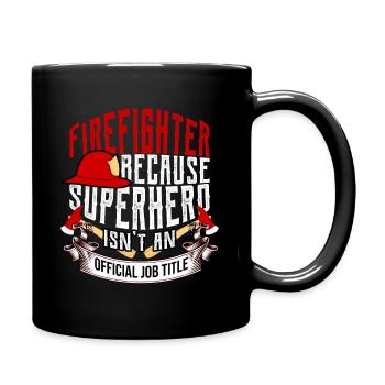 Pompiers pompiers lumière bleue appel d'urgence héros - Mug uni - noir - Droite
