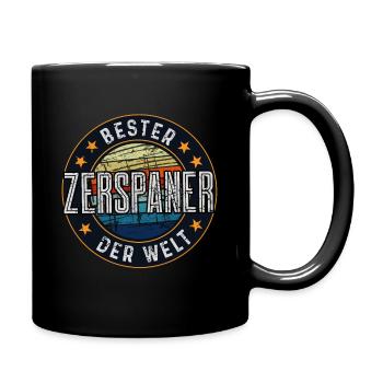 Zerspanungsmechaniker Zerspaner - Tasse einfarbig - Schwarz - Rechts