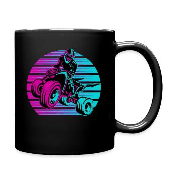 Quad Coureur Hors route Biker ATV Vintage - Mug uni - noir - Droite