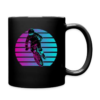 Descente vtt vintage vtt - Mug uni - noir - Droite