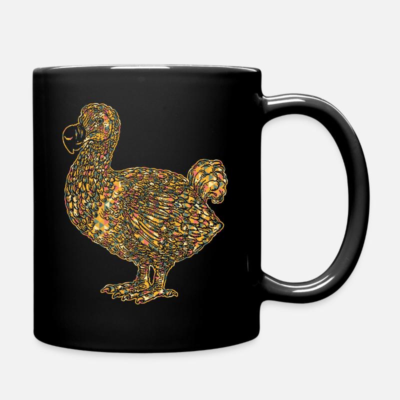 Dodo Vogel geometrische Hemden - Tasse einfarbig - Schwarz
