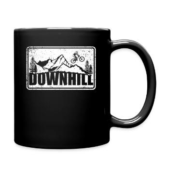 Downhill downhill mountain bike mountain bikes - Full Colour Mug - black - Right