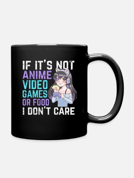 Si ce n'est pas des jeux vidéo d'anime ou de la nourriture, je m'en fiche - Mug uni - noir