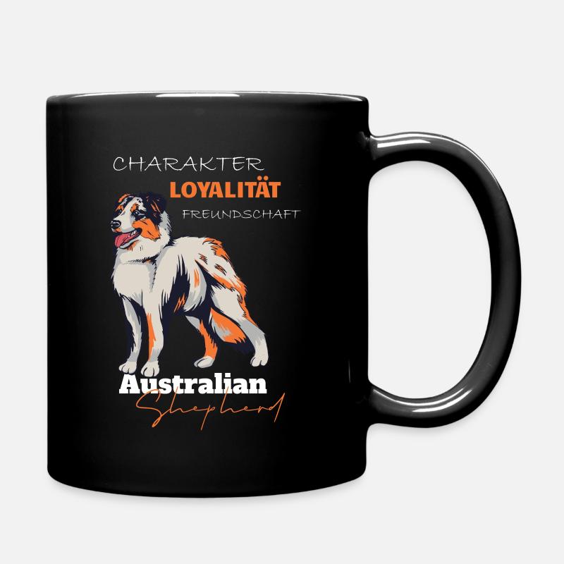 Aussie Shepherd caractère loyauté amitié - Mug uni - noir