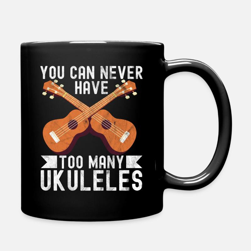 ukulele - Full Colour Mug - black
