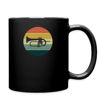 Cadeau de corne de joueur de corne de joueur de corne de bugle - Mug uni - noir - Droite