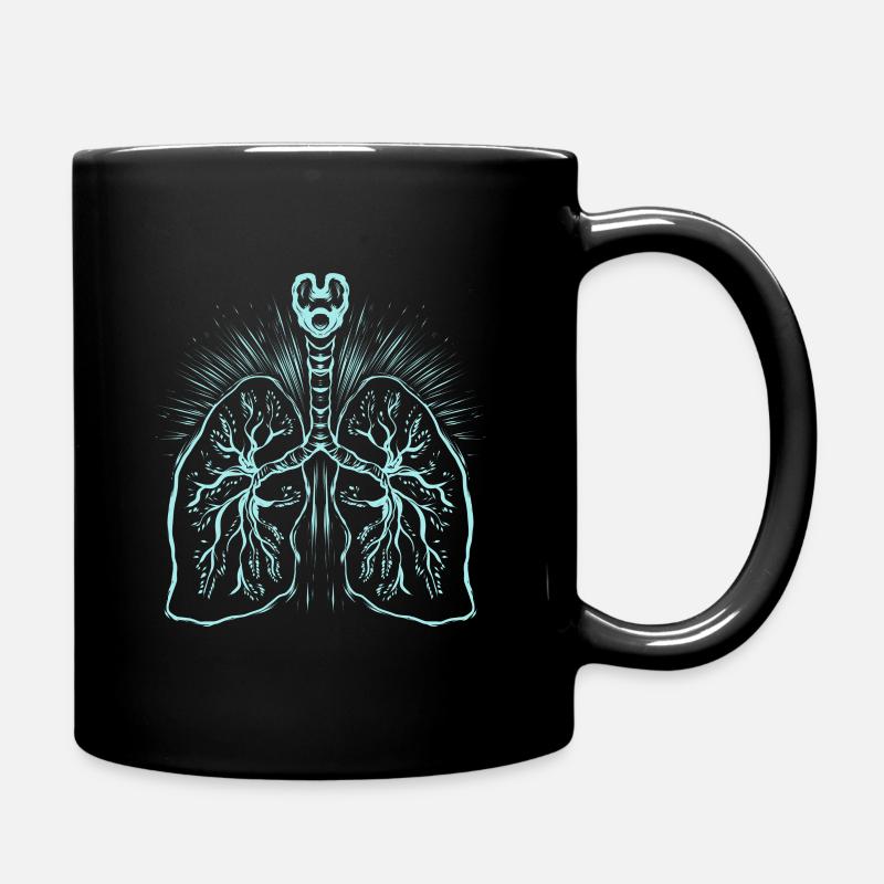 Lung Anatomy - Medicine - Tasse einfarbig - Schwarz