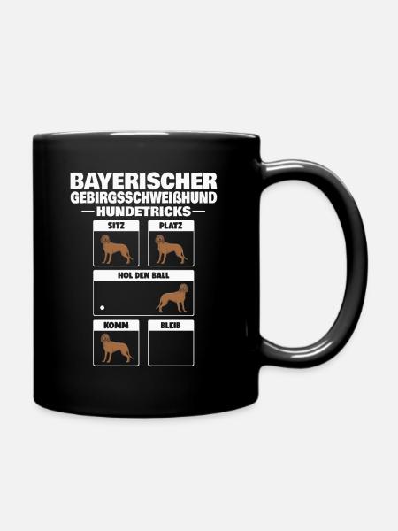 Bayerischer Gebirgsschweisshund Tricks BGS - Tasse einfarbig - Schwarz
