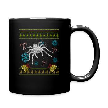 Tarentule Noël - Mug uni - noir - Droite