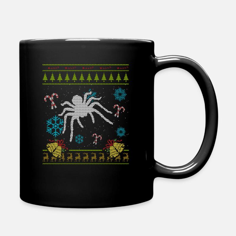 Vogelspinne Weihnachten - Tasse einfarbig - Schwarz