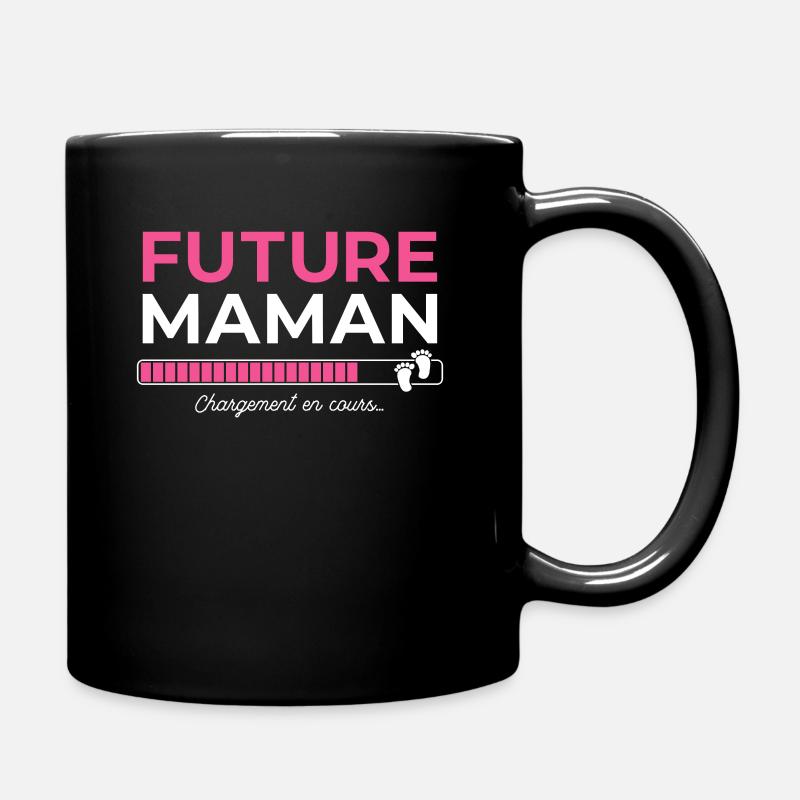 Femme Enceinte Grossesse Future Maman Cadeau - Mug uni - noir