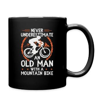Mountain bike MTB mountain biker gift - Full Colour Mug - black - Right