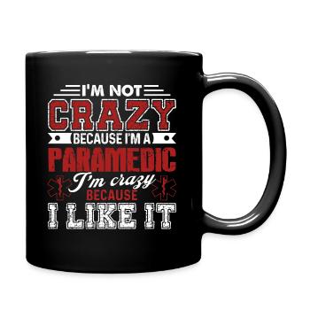Ambulancier paramédical fou - Mug uni - noir - Droite