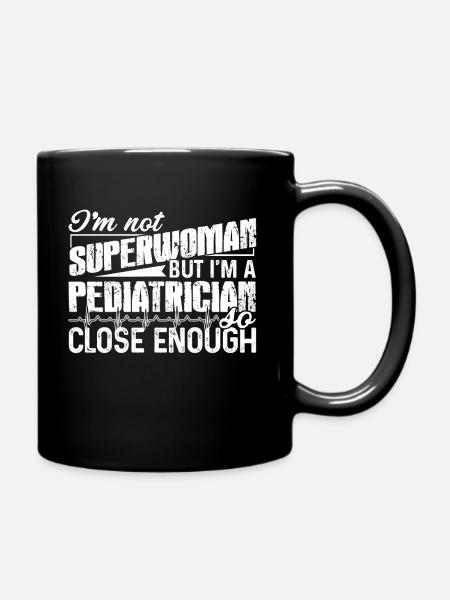 Pediatra Jestem pediatrą - Kubek jednokolorowy - czarny