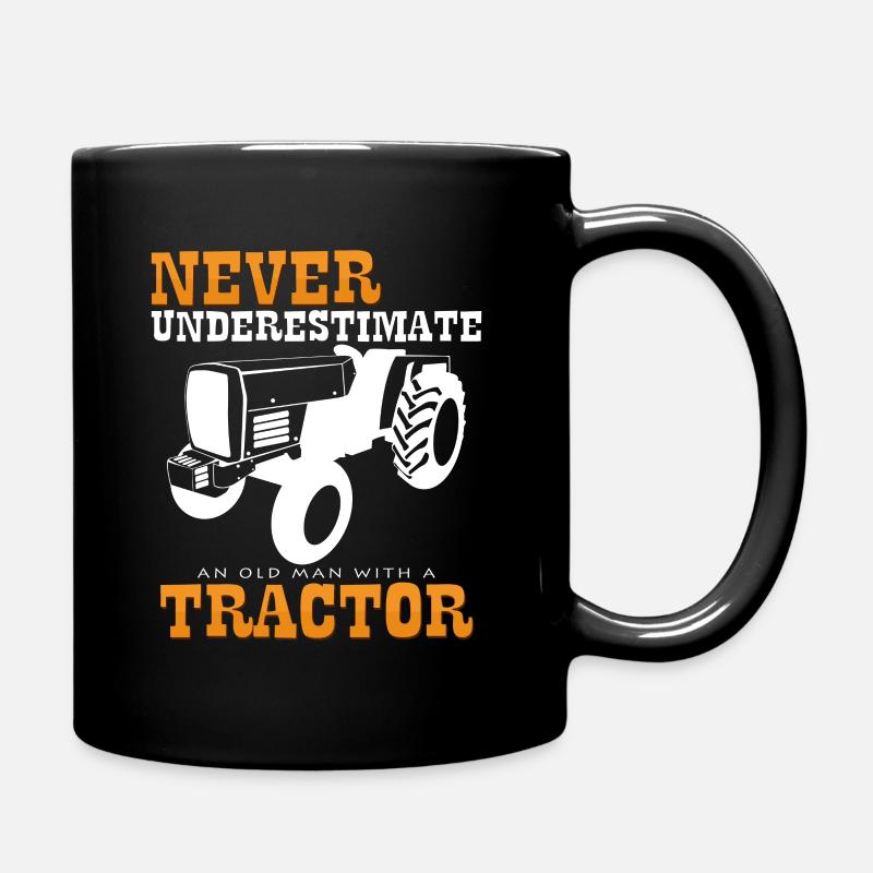 Schlepper - Tasse einfarbig - Schwarz