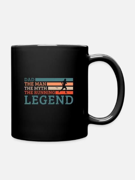 Running Design for a Running Fan - Full Colour Mug - black
