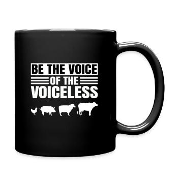 Soyez la voix des sans voix - Mug uni - noir - Droite