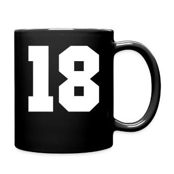 18 - Tasse einfarbig - Schwarz - Rechts