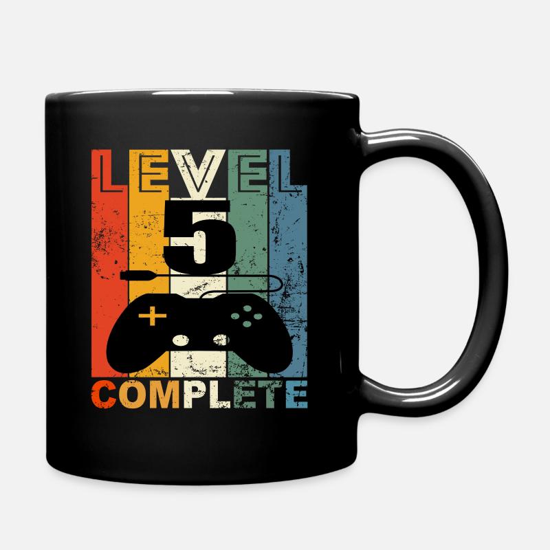 5. Geburtstag Gaming Gamer Geburtstagsgeschenk - Tasse einfarbig - Schwarz