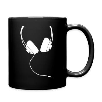 Kopfhörer - Tasse einfarbig - Schwarz - Rechts