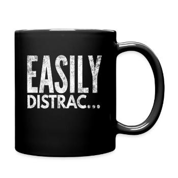 TDAH OCD Awareness Drôle Facilement distrait - Mug uni - noir - Droite
