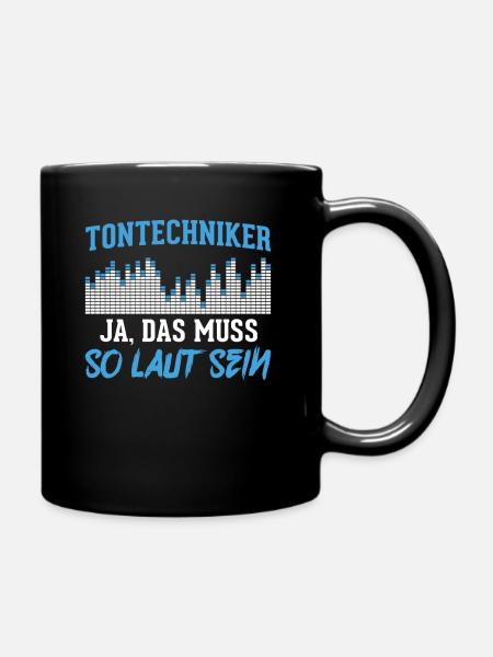 Tontechniker Tontechnik - Tasse einfarbig - Schwarz