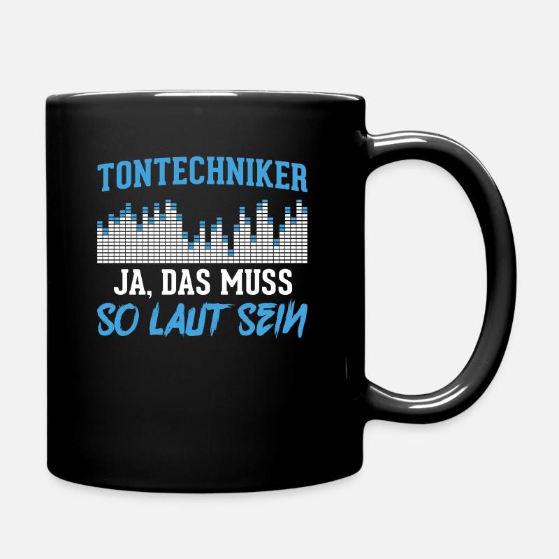 Tontechniker Tontechnik - Tasse einfarbig - Schwarz