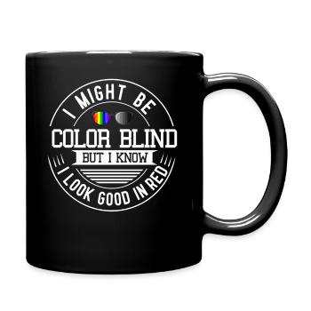 Color blindness glasses color blindness - Full Colour Mug - black - Right