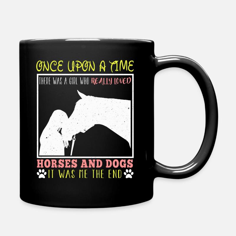 Pferde Pferd Reiten Pony Reitsport Reiter Geschenk - Tasse einfarbig - Schwarz