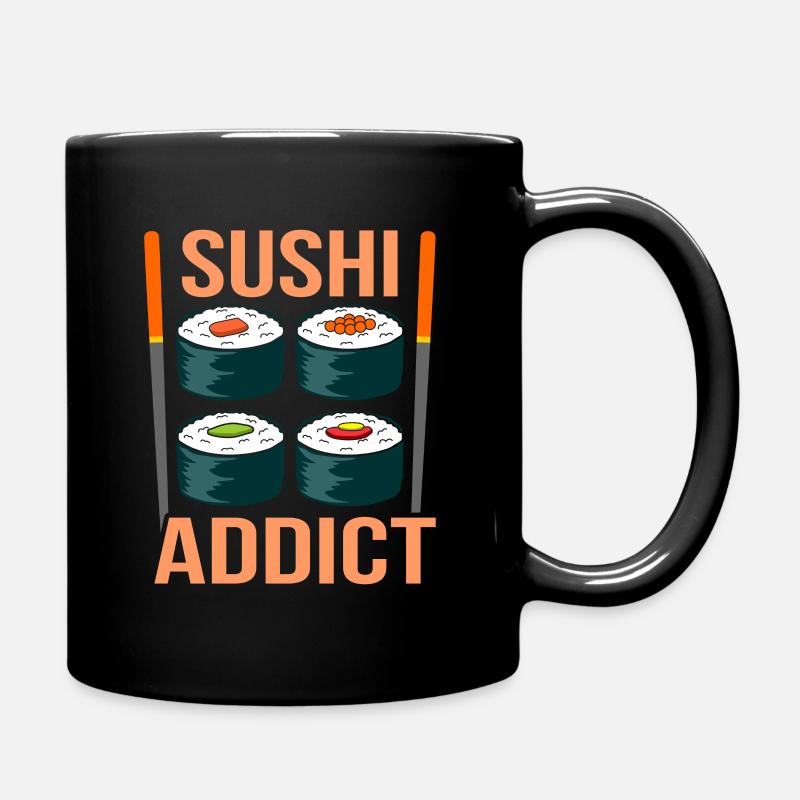 Sushi - Tasse einfarbig - Schwarz