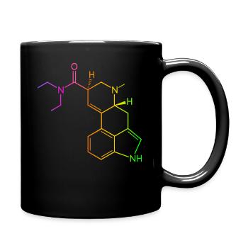 GOA Hofmann happiness formula structural formula - Full Colour Mug - black - Right