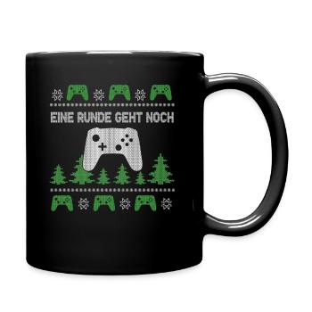 Gamer Gaming Ugly Christmas Sweater Controller - Tasse einfarbig - Schwarz - Rechts