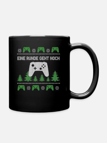 Gamer Gaming Ugly Christmas Sweater Controller - Tasse einfarbig - Schwarz