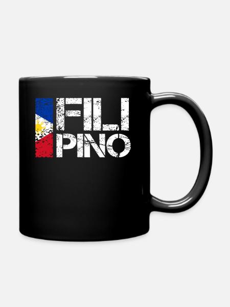 Filipino - Tasse einfarbig - Schwarz