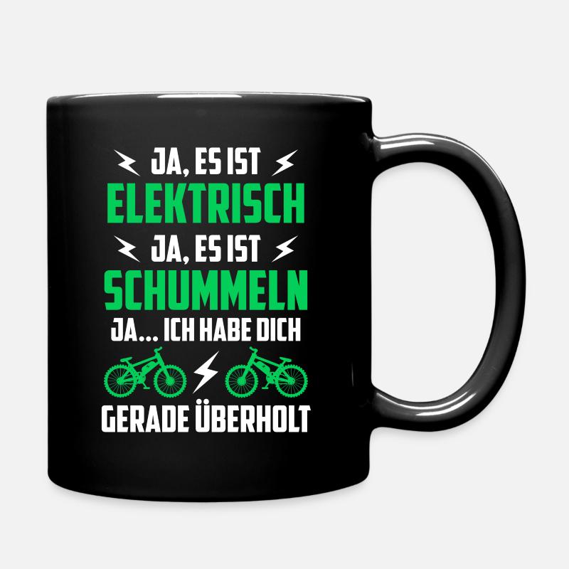E-Bike E Bike - Tasse einfarbig - Schwarz