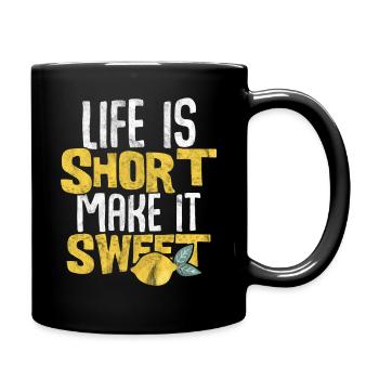 lemon - Full Colour Mug - black - Right