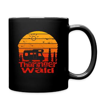 Thüringer Wald - Tasse einfarbig - Schwarz - Rechts