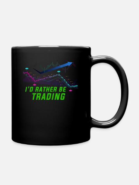 Trader Shirt - I'd Rather Be Trading - Full Colour Mug - black
