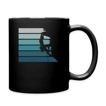 T-shirt d'escalade de corde cadeau d'escalade de roche - Mug uni - noir - Droite
