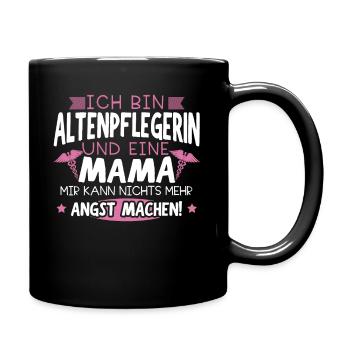 Altenpflegerin Und Mama Pflegerin Altersheim - Tasse einfarbig - Schwarz - Rechts