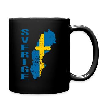Idée cadeau Sverige Sweden - Mug uni - noir - Droite