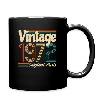 Cadeau pour les personnes nées en 1972 - Rétro, Vintage - Mug uni - noir - Droite