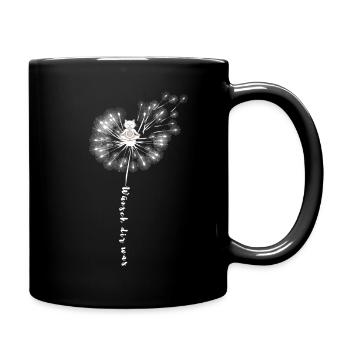 Cadeau d'animal de yoga de chat de pissenlit de pissenlit - Mug uni - noir - Droite