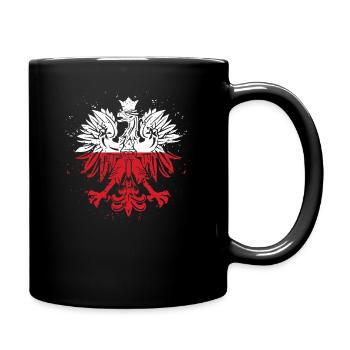 Poland eagle flag | Gift Proud Polish - Full Colour Mug - black - Right