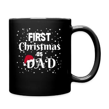 First Christmas as Dad - Full Colour Mug - black - Right