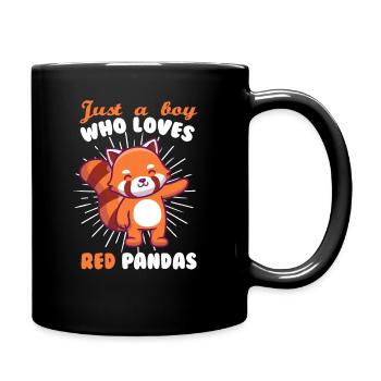 Red panda - Full Colour Mug - black - Right