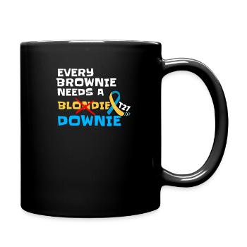 Brownie downie - Tasse einfarbig - Schwarz - Rechts